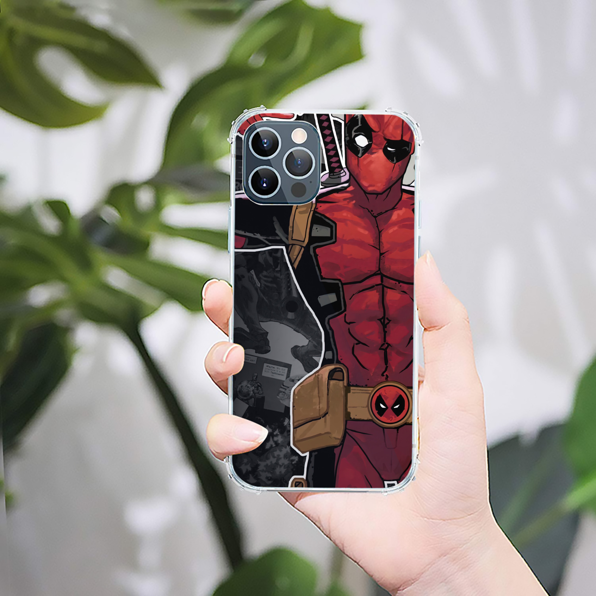 （画像用） Deadpool デッドプール 【iPhone 12シリーズ対応】透明スマホケース（クリアソフトケース）